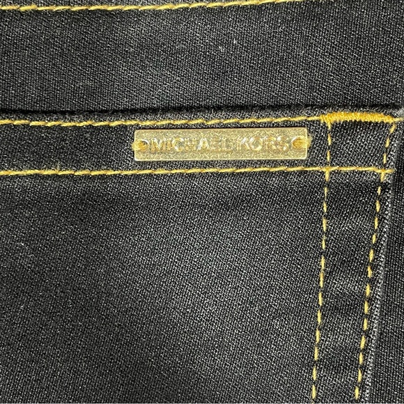 Michael Kors Dark Blue/Black Boot Cut Dressy Casual Closet Staple Jeans - Sz 8 - Picture 14 of 15